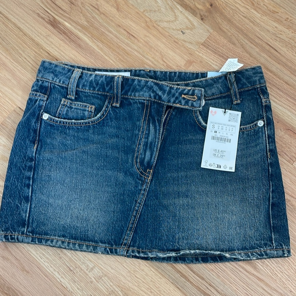 Zara Mini Denim Skirt